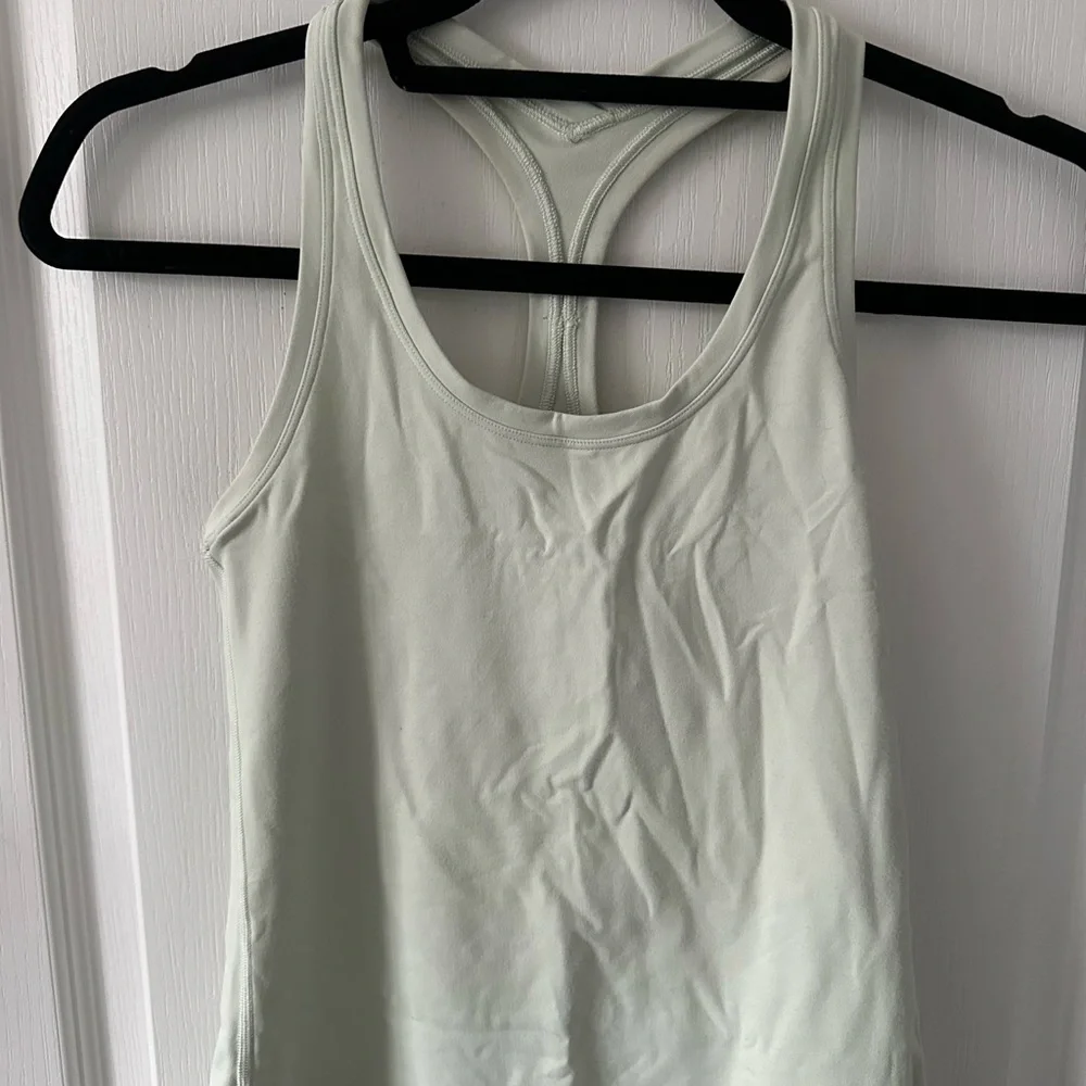 Lululemon Cool Racerback Tank Top *Nulu - Light Mint Green - Size 0 - Picture 2 of 4